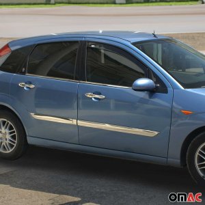 Ford Focus HB Door Handle Cover - Omac - H1 S.Steel - Gloss Silver - '00-'07